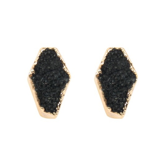 DRUZY STUD EARRINGS - Picture 2 of 4